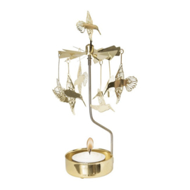 Pluto Design theelicht carrousel Kolibri Gold