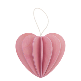 Lovi Heart houten hart kaart - Medium - diverse kleuren