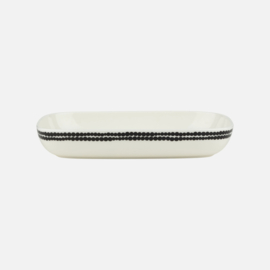Marimekko Siirtolapuutarha Black Serving plate