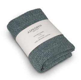 Aspegren Dark Sea Green Knitted Kitchen Towel