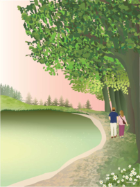 Vissevasse poster Walking together