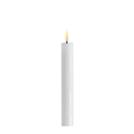 Deluxe Homeart White Dinner led Candle Set 15 cm