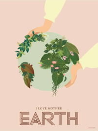 Vissevasse poster I love Mother Earth - 2 maten