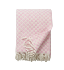 Klippan Plaid wol Gotland Dots Pink