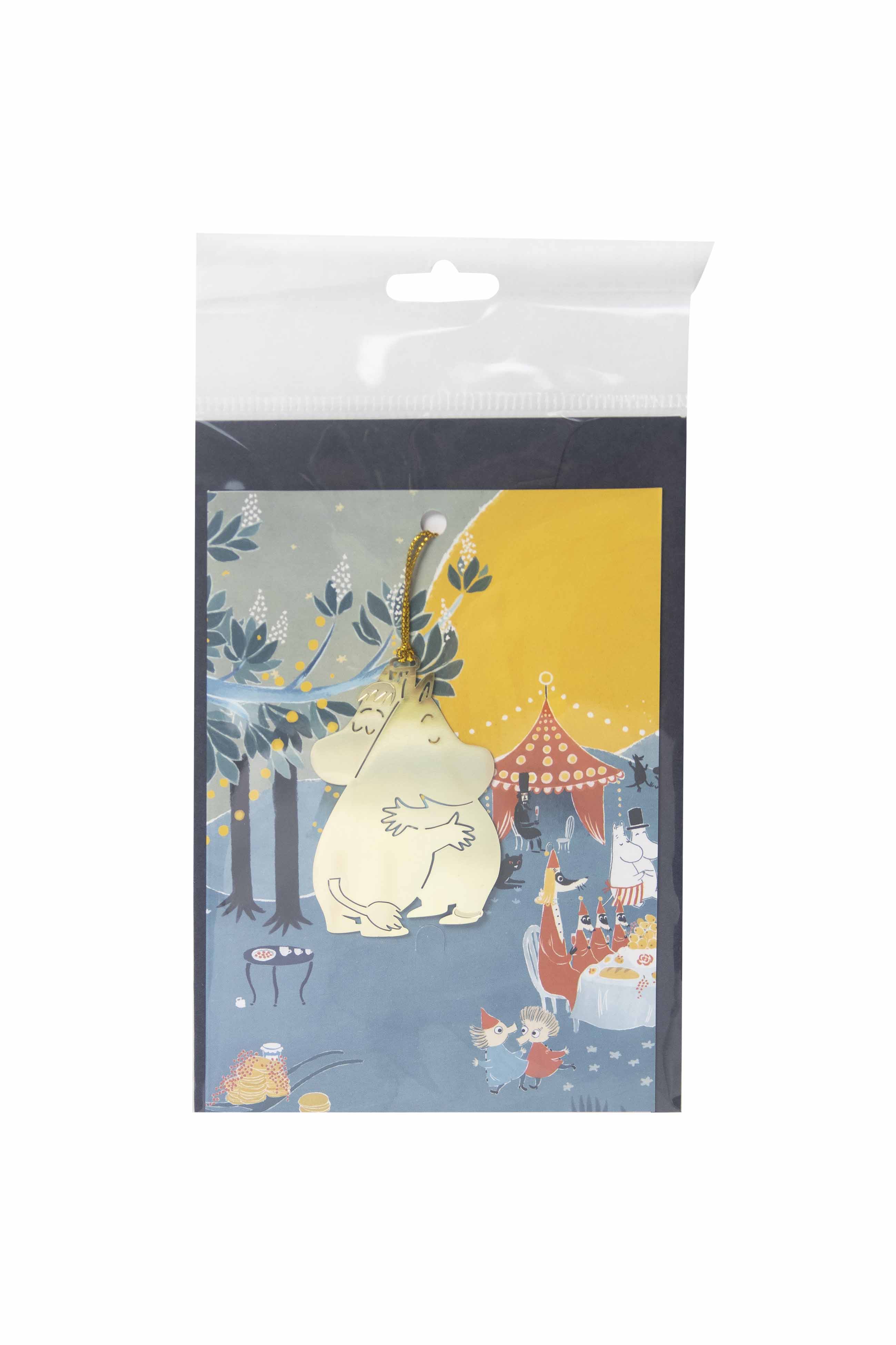 Pluto Design Postcard Moomin Hug