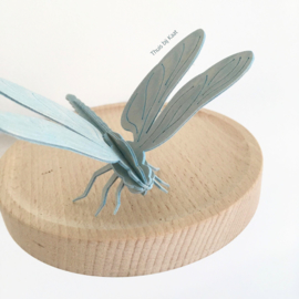 Lovi Dragonfly houten libelle kaart - Small - diverse kleuren