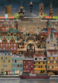 Martin Schwartz puzzel Christmas in København - 500 pcs