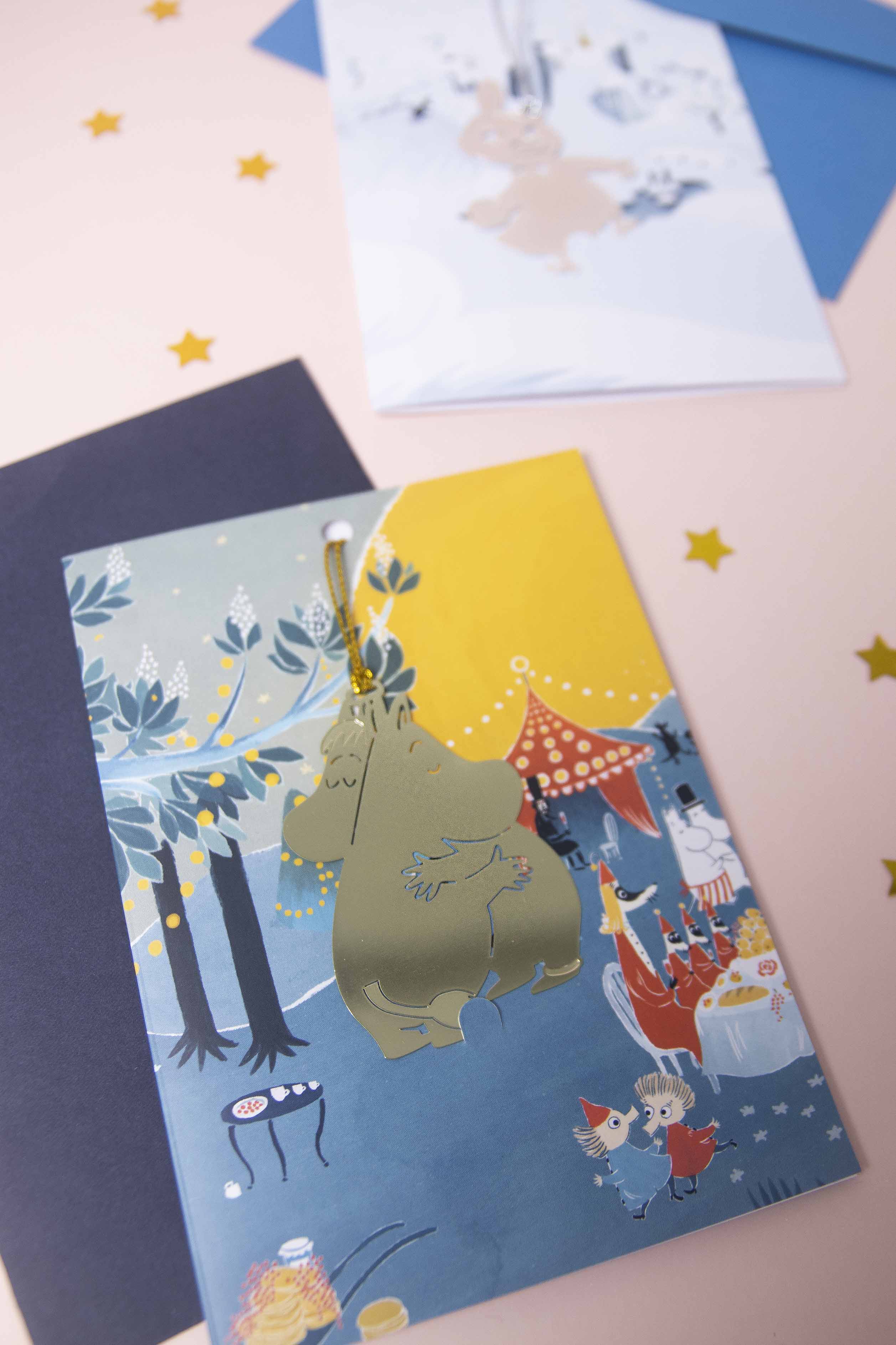 Pluto Design Postcard Moomin Hug