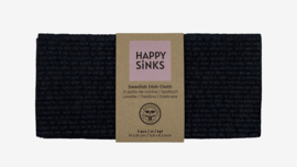 Happy Sinks Swedish Dishcloth Black S/3