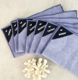 Klud microvezel Set vaatdoeken Dusty Blue