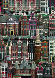Martin Schwartz puzzel Amsterdam - 1000 pcs