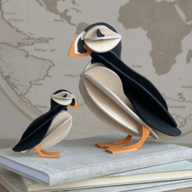 Lovi Puffin houten papegaaiduiker kaart Large