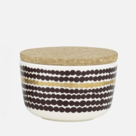 Marimekko Siirtolapuutarha Bowl with Lid Gold 2,5 dl