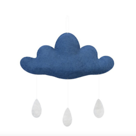 Gamcha vilten wolk Middenblauw