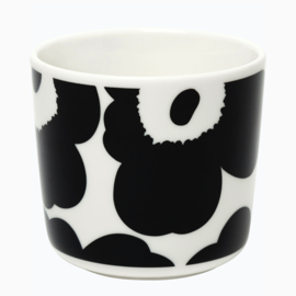 Marimekko Unikko zwart-wit kopje 2 dl