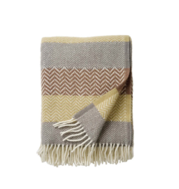 Klippan Plaid lamswol Zigzag Bronze
