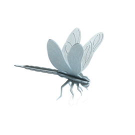 Lovi Dragonfly houten libelle kaart - Small - diverse kleuren