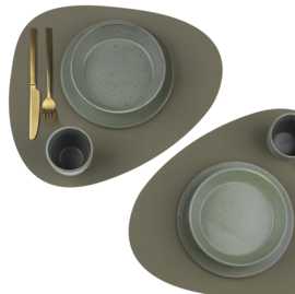 Lind DNA Table mat Curve - Nupo Army Green