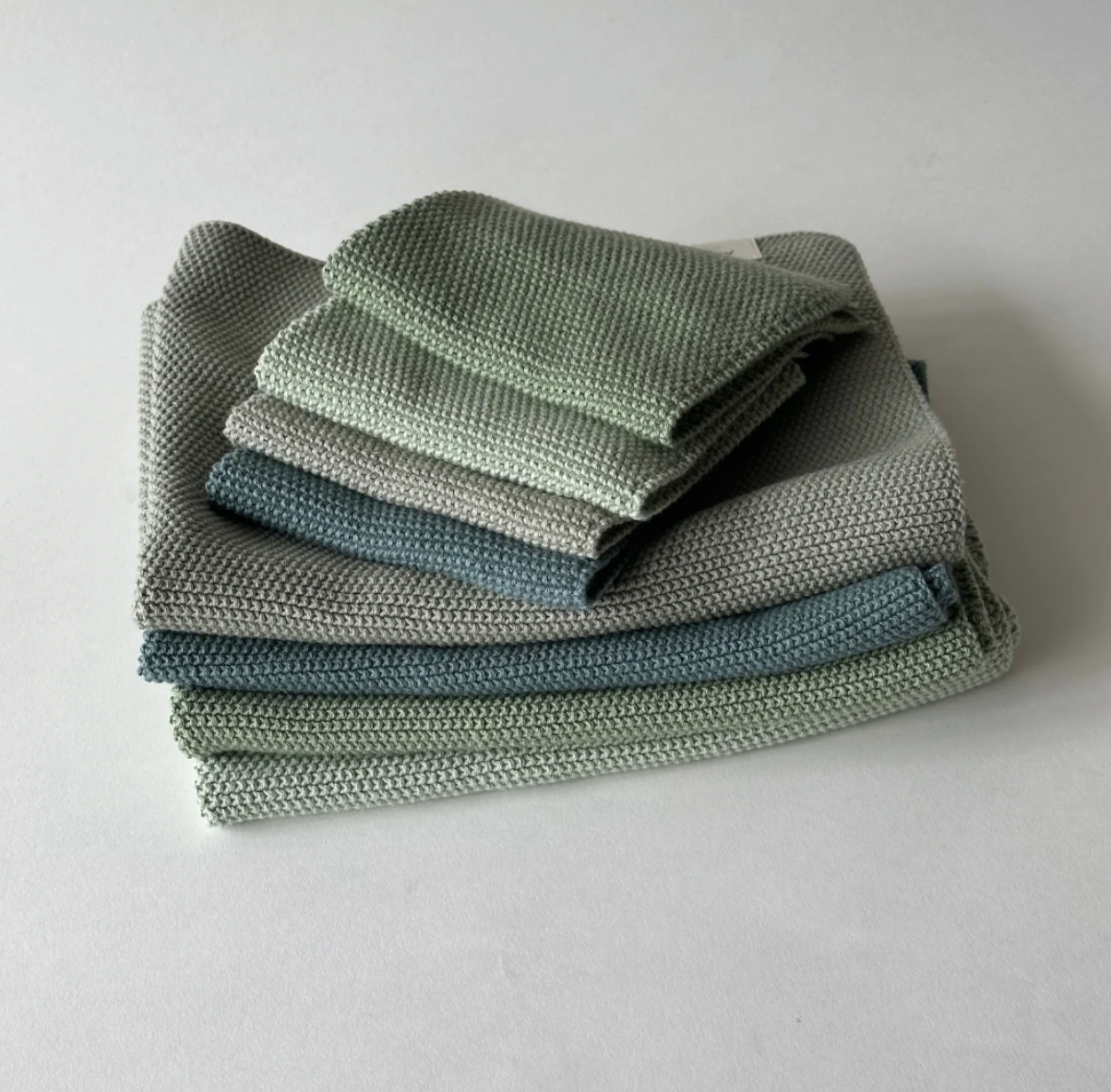 Aspegren Tender Green Knitted Kitchen Towel