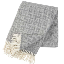 Klippan Plaid lamswol Samba Light Grey