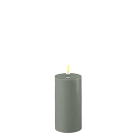 Deluxe Homeart Salvie Green LED Candle 5 x 10 cm