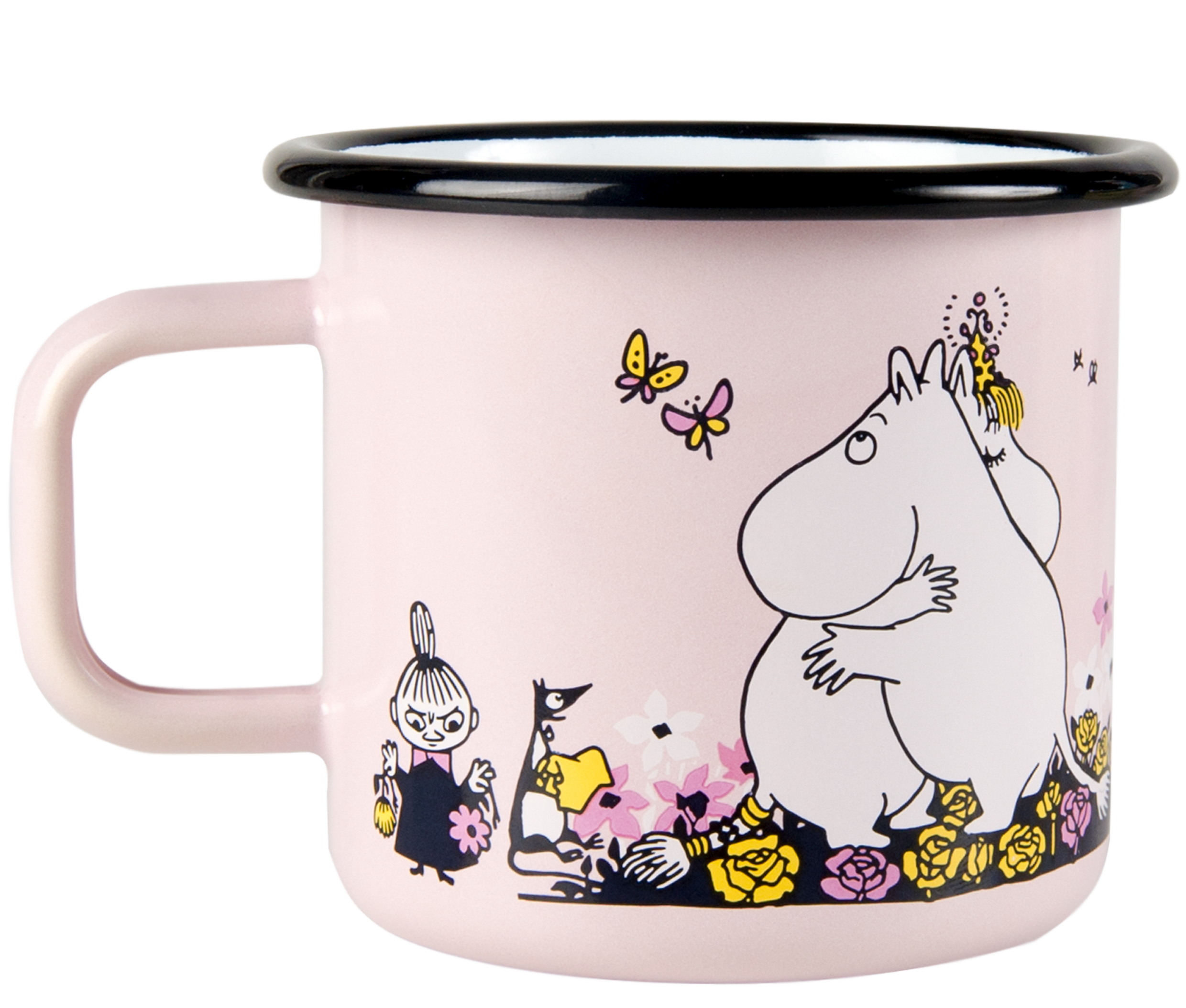 Muurla Moomin emaille mok Hug Pink 3,7dl
