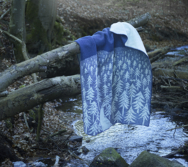 Klippan Plaid lamswol House in the Forest blue