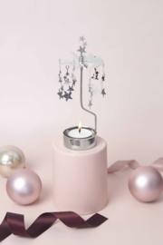 Pluto Design theelicht carrousel Night Sky Silver