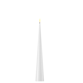 Deluxe Homeart LED Cone Candle White 28 cm