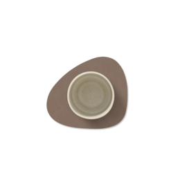 Lind DNA Glass mat Curve - Nupo Truffle
