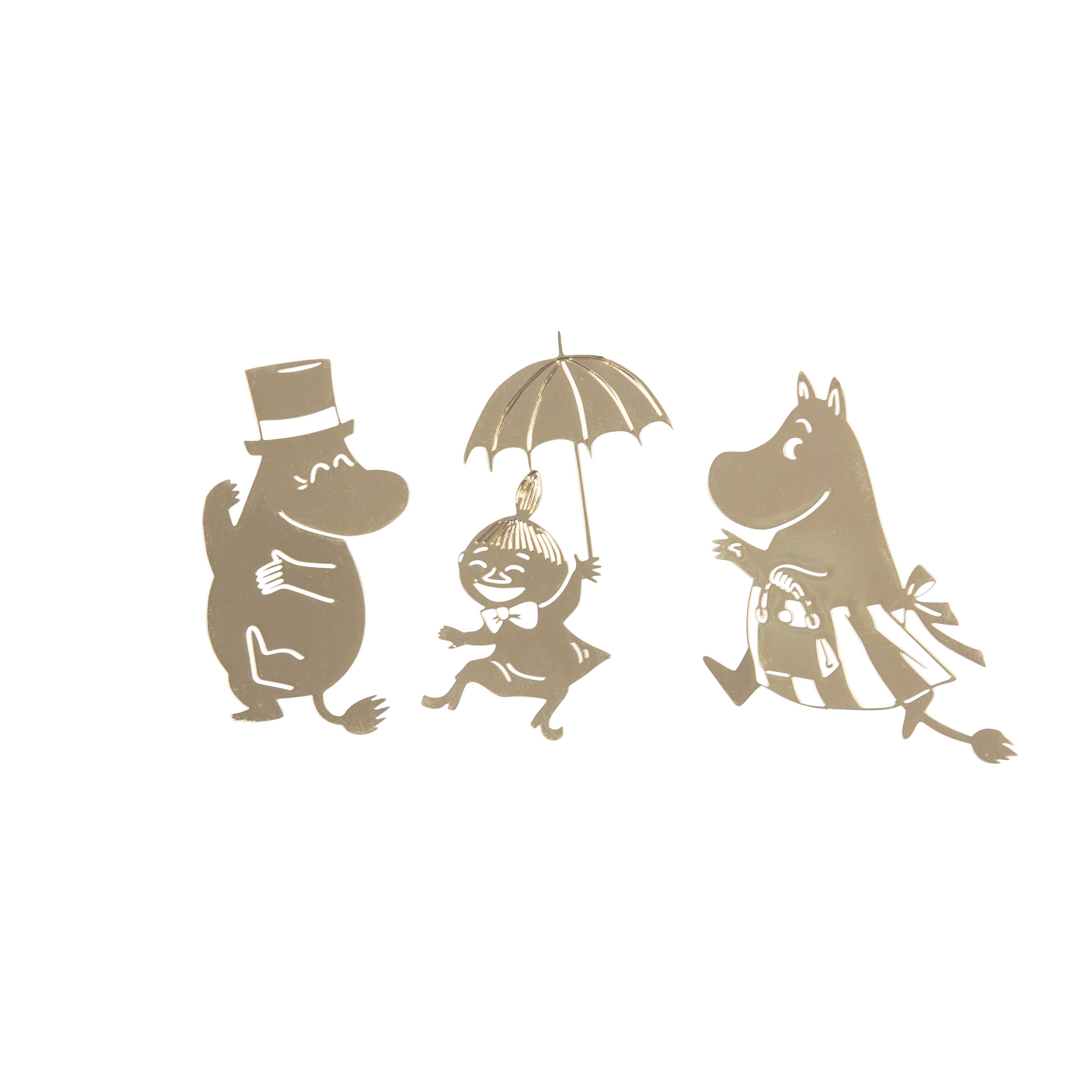 Pluto Design Moomin Magneetset Moominpappa, Moominmamma & Little My