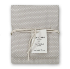 Aspegren Light Grey theedoeken S/2