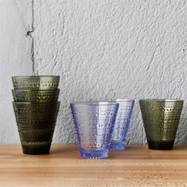 Iittala Kastehelmi Glass 30cl mosgroen