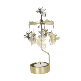 Pluto Design theelicht carrousel Flying Angel Gold