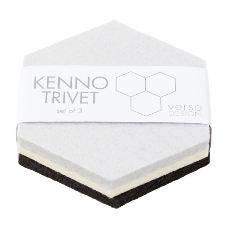 Turbine twee weken Geavanceerde Verso Design onderzetters Kenno Trivet Set | Verso Design | Thuis bij Kaat