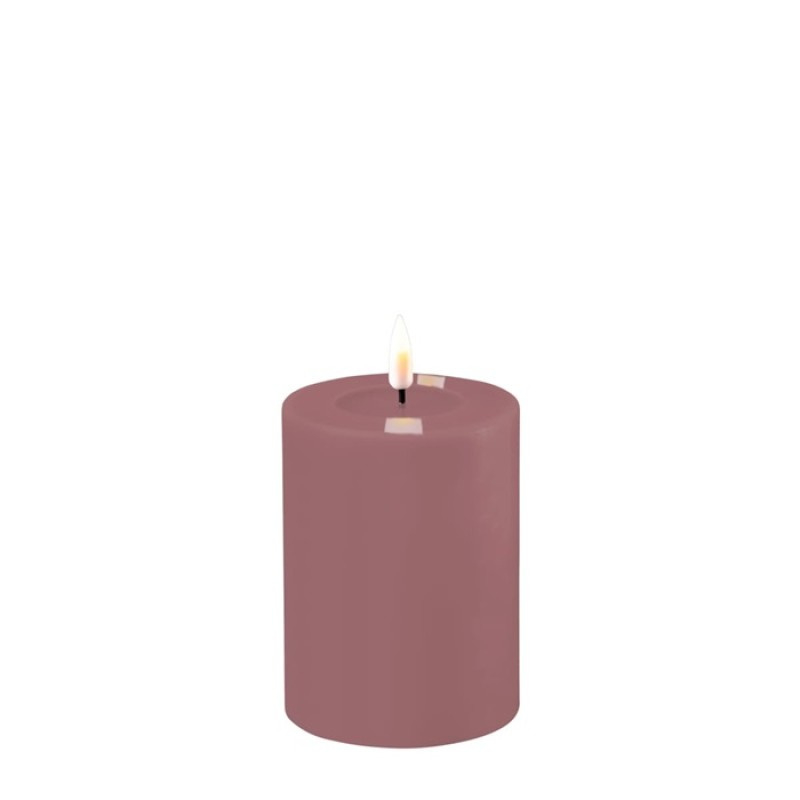 Deluxe Homeart Light Purple LED Candle 7,5 x 10 cm