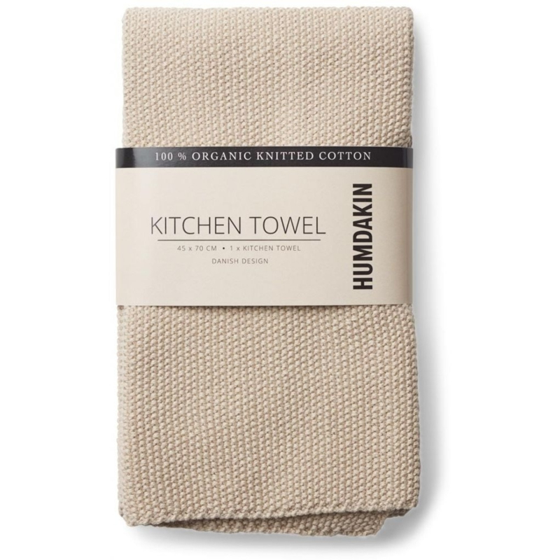 Humdakin Light Stone Knitted Kitchen Towel Handdoek