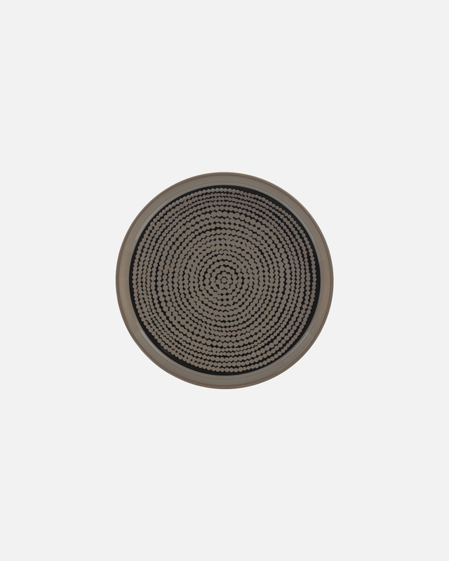 Marimekko Siirtolapuutarha Terra Black plate 13,5 cm