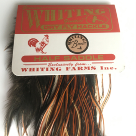 Whiting Dry Fly 1/2 Saddle Bronze (Midge Sizes Furnace)