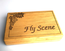 Fly Scene Wooden Nymph Box small