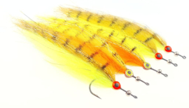 FF Pike Fly Holo Yellow(with brass bead)