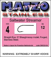 Grey Matzo Saltwater Streamer