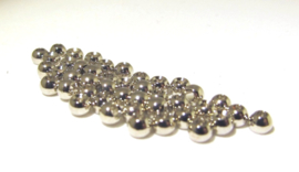 Brass Beads Silver