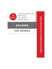 A.Jensen Single Salmon Hook (Black)