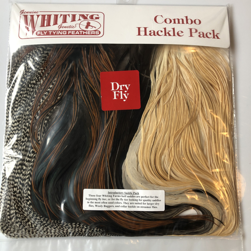 Whiting Introductory Combo Saddle Hackle Pack (Ginger)