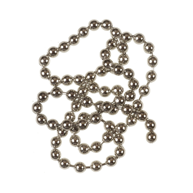 Wapsi Bead Chain Eyes Medium (Silver), Beads, Tubes, Coneheads & Tungsten