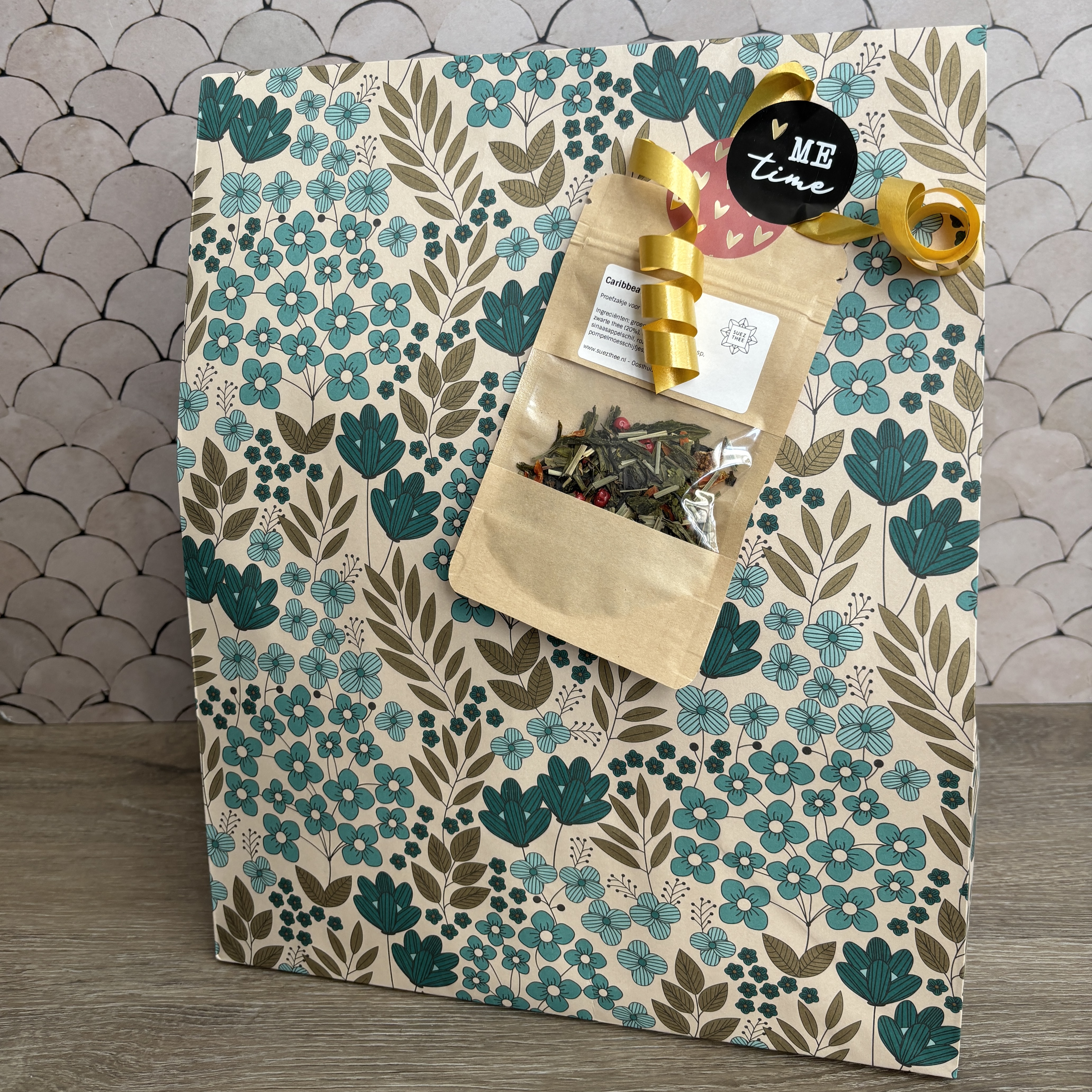 Thee cadeaupakket met mandala beker