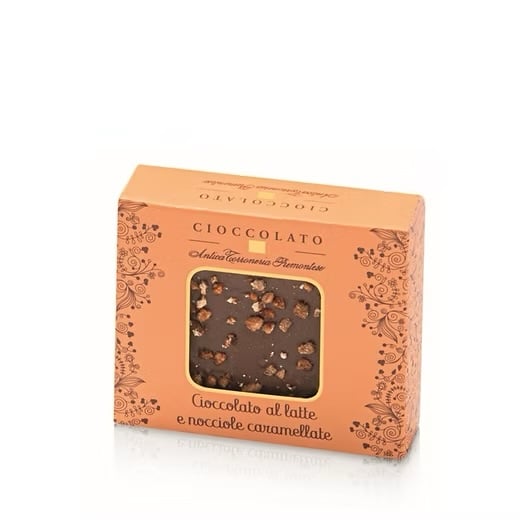Melkchocolade met Gekarameliseerde Hazelnoten