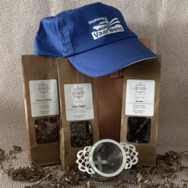 Sterren Stralen – Thee cadeaupakket met zeefje ornament