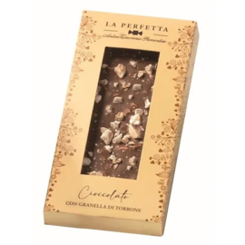 La Perfetta chocoladereep met stukjes nougat